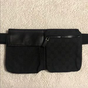 Black on Black Gucci fanny pack